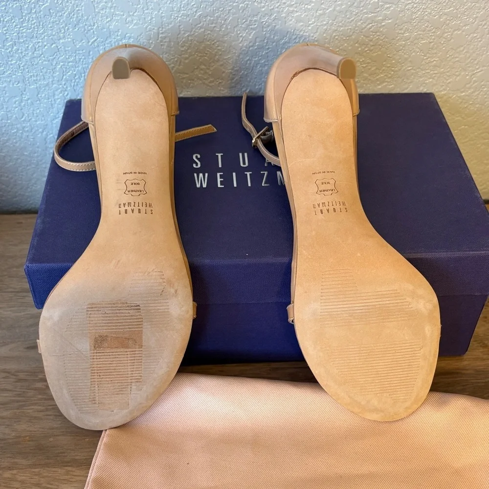 Stuart Weitzman Nude Heeled Sandals